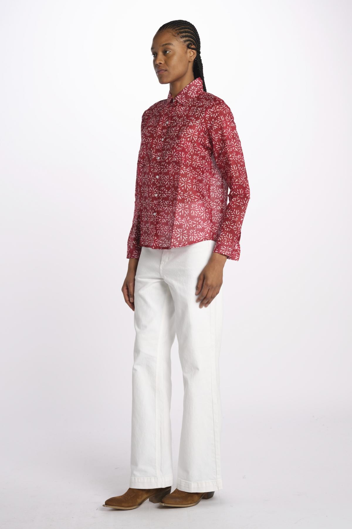 Camicia FLEUR SX7522 526S terre rouge