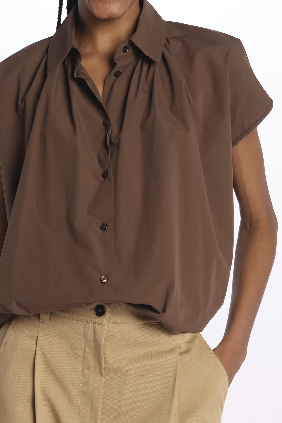 Camicia VALLO m/c poppeline 2515111032600 011 weekend maxmara
