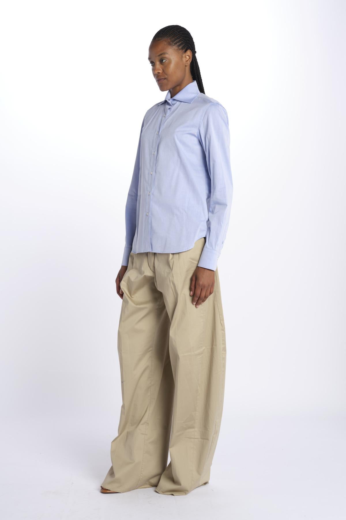 MOD.19 camicia ml cotone MOD.19 AZZURRO milaura
