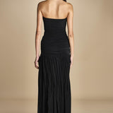 abito bustier e tulle. DR226 BLACK misha