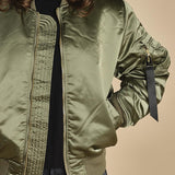 bomber unisex nylon raso 756111 MA1 SAGE GREEN alpha