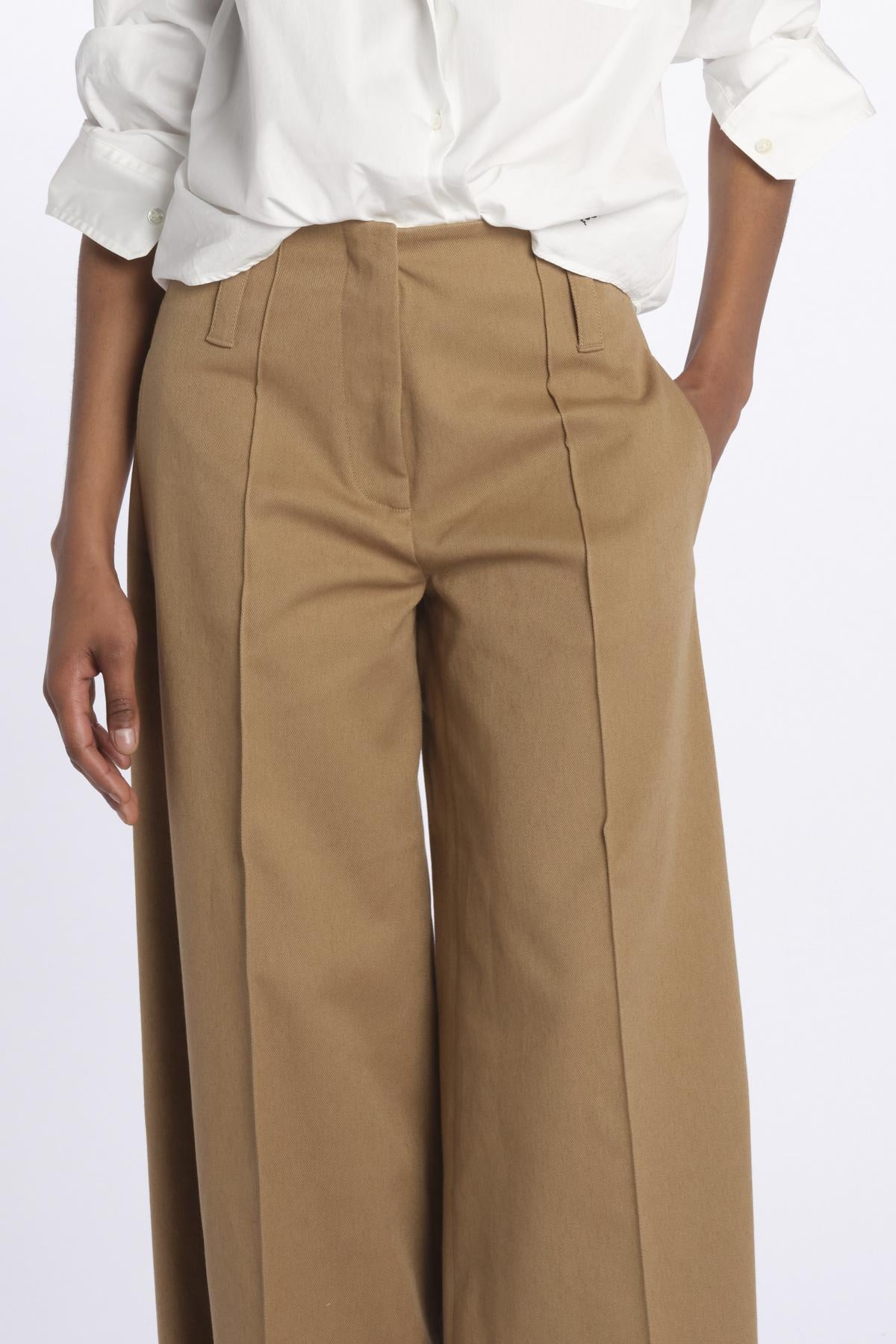Pantalone ORIANA cropped nervature denim ORIANA540170 18 quelledue