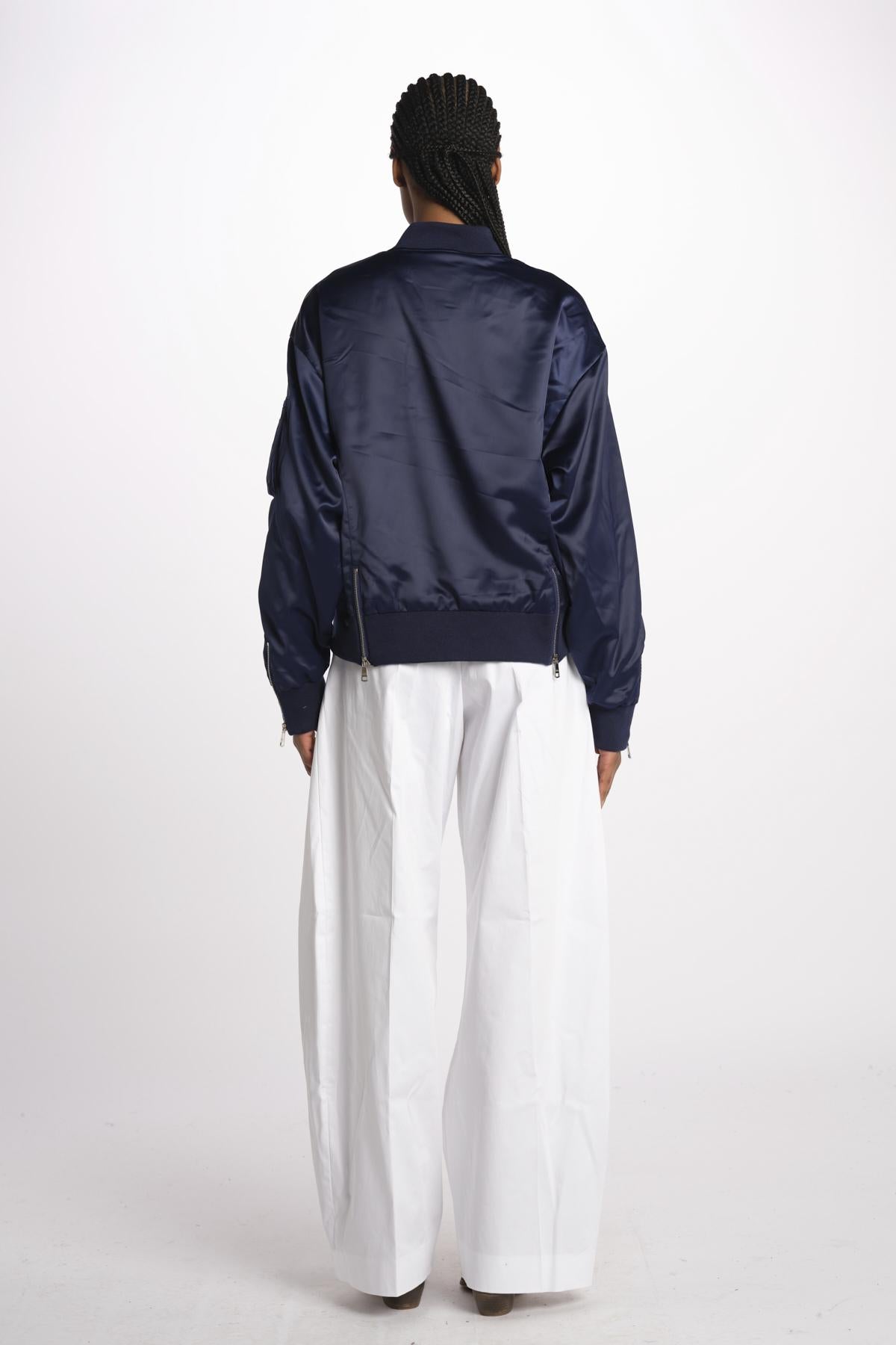 Bomber raso donna DAILY NAVY bombers original