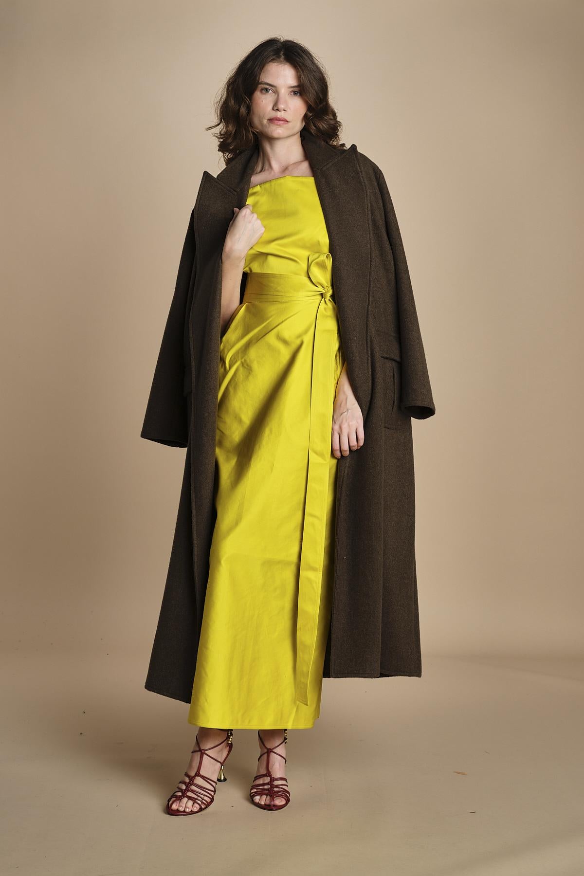 DOU abito lungo in raso DOU LEMON sofie d'hoore