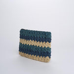 PERLA pochette a righe PERLA AZZURRO camalya