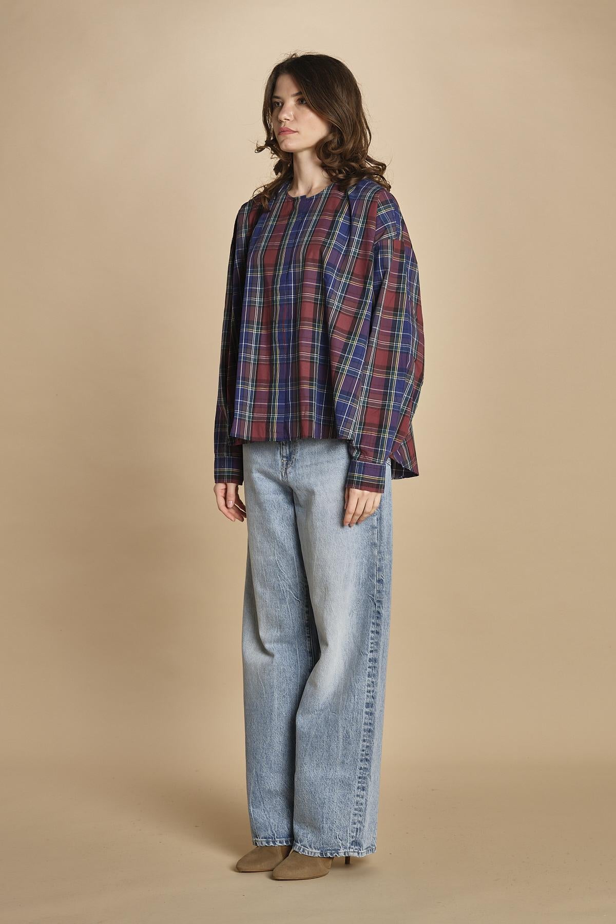 camicia girocollo scozzese GALATEA CHB CHECK B bellerose