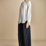 camicie con rouches su maniche PAIRIE TOP VANILLA scarlett poppies