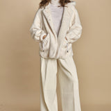 parka ecofur. SELENA ECRU giovanni paris