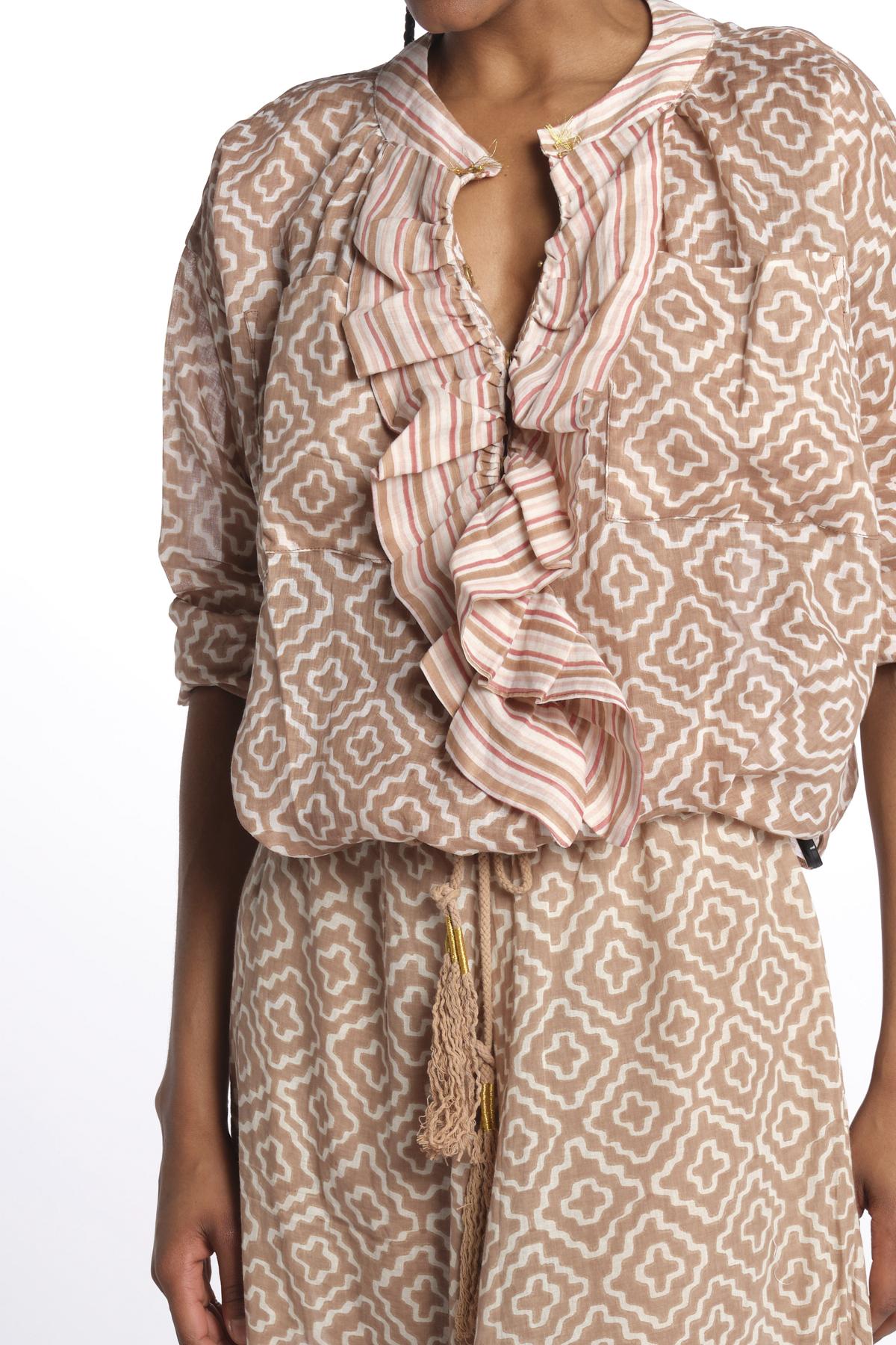 Camicia con rouches Frill Shirt FRS CR1 yvonne s.
