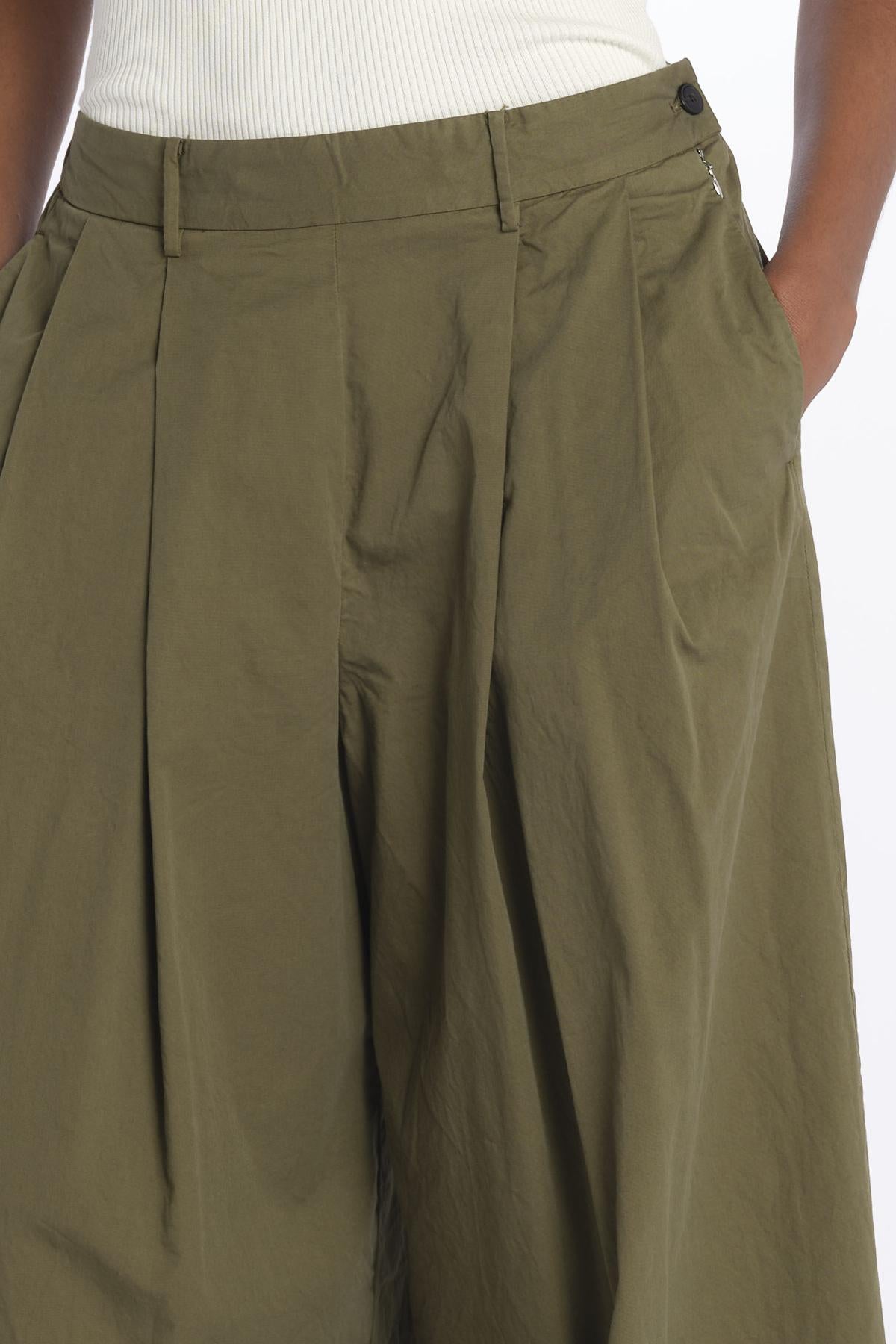 Pantalone pinces con elastico 7204 21618 750 pomandère