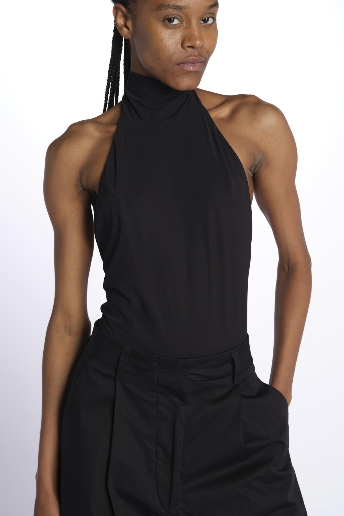 HOLLY body collo alto con fiocco HOLLY DEEP BLACK amazuìn