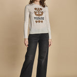 felpa lunga. KWSW02802 ECRU 102 zadig & voltaire