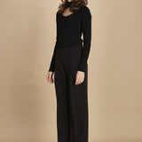 pantalone con pinces 30804-313 NERO 29 federica tosi