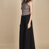 pantalone con nervature. ORIANNA ORN01 NERO nine in the morning