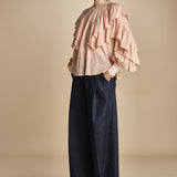 camicia con voille SELONA TOP BLUSH PINK scarlett poppies