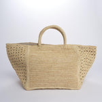 MIZO borsa shopping con fiori ricamati 01BG535 ECRU bagatelle france