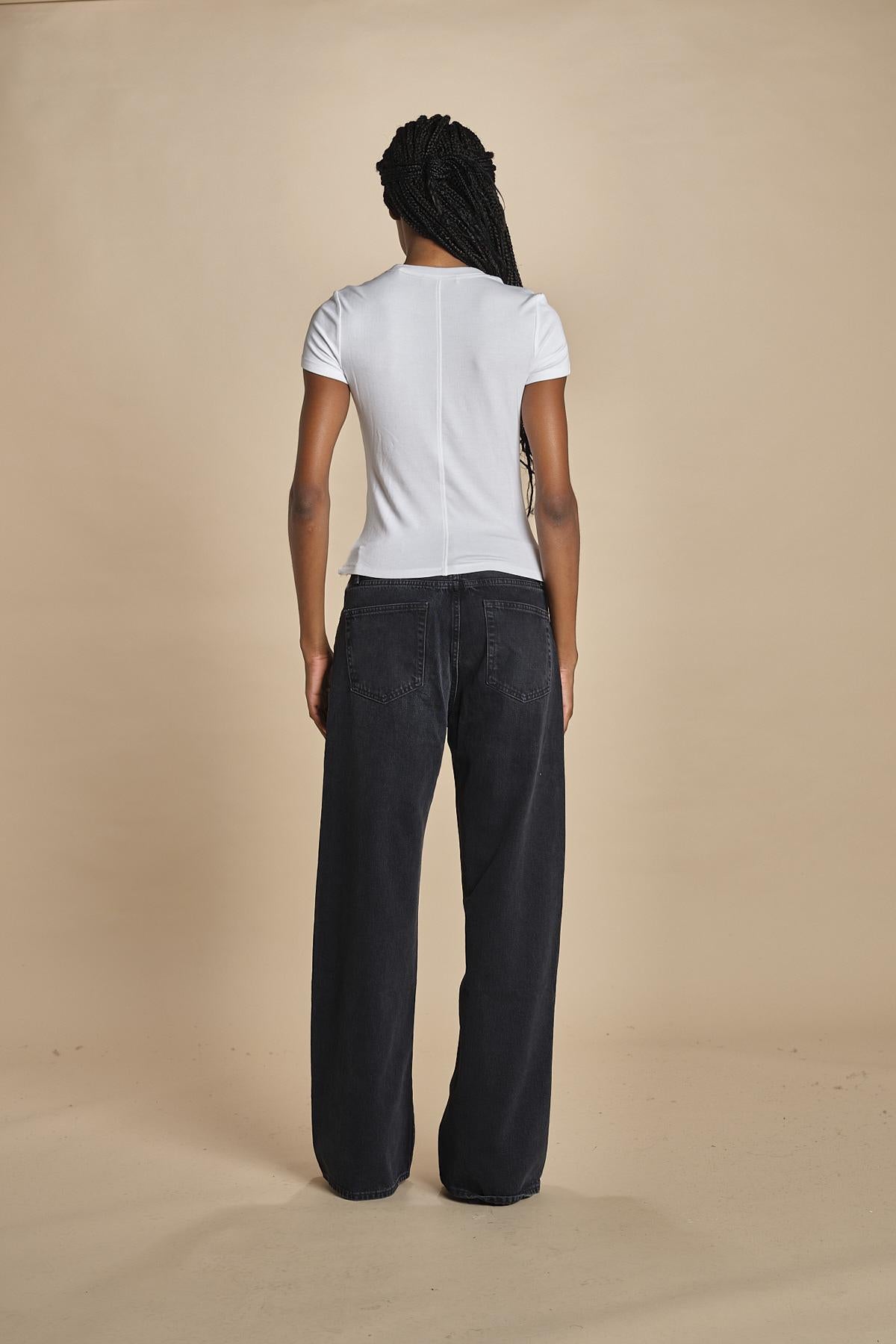 THE RIB TEE tshirt m/c a costine WE24JKT015 WHITE frame
