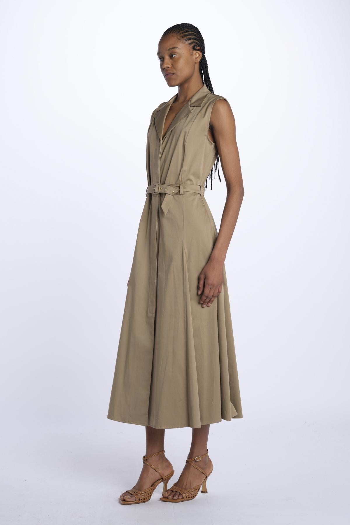 TARANTO chemisier s/m TARANTO BEIGE crida