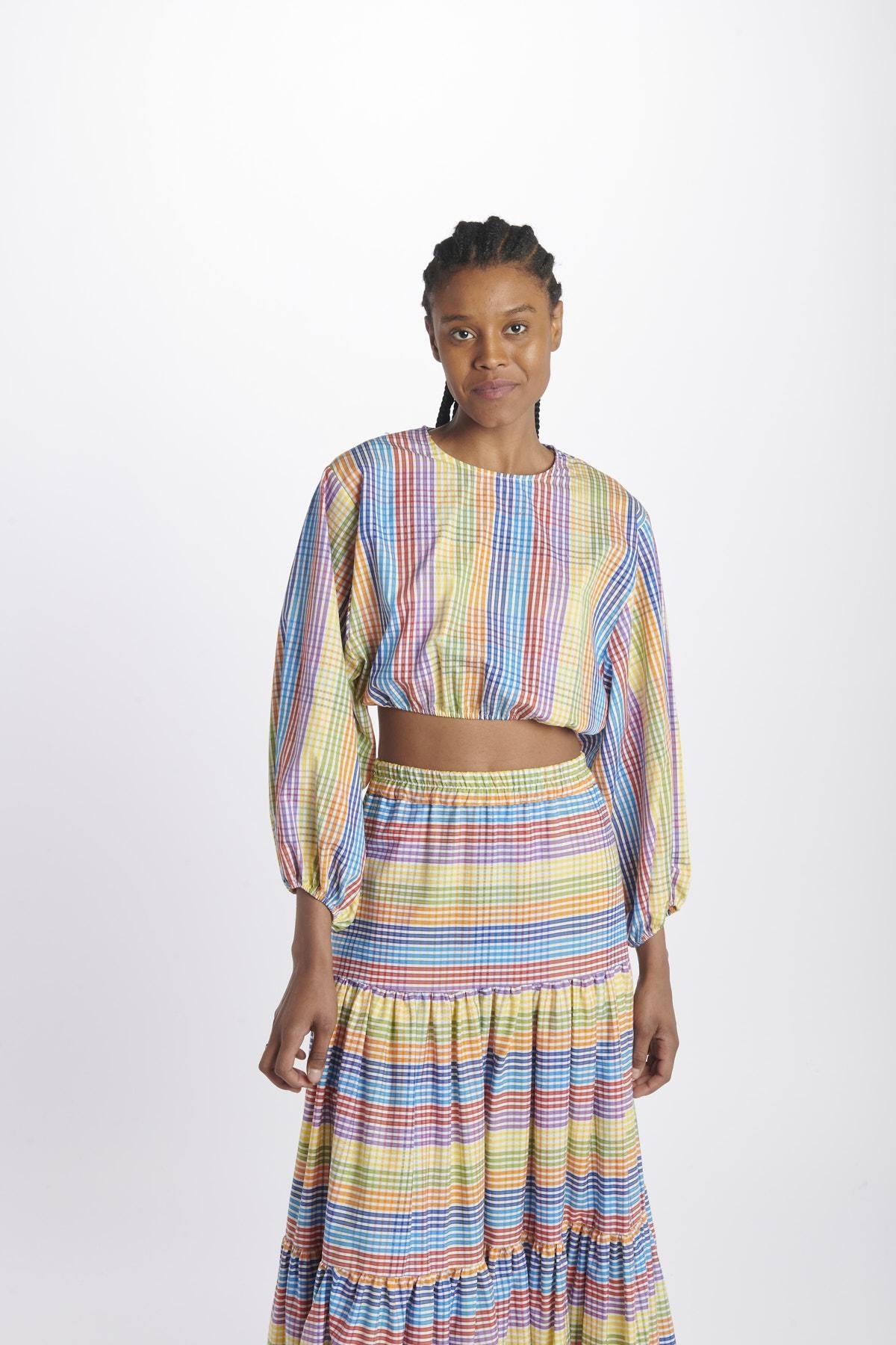 Top corto M/L MOD14 BIANCO MULTI milaura