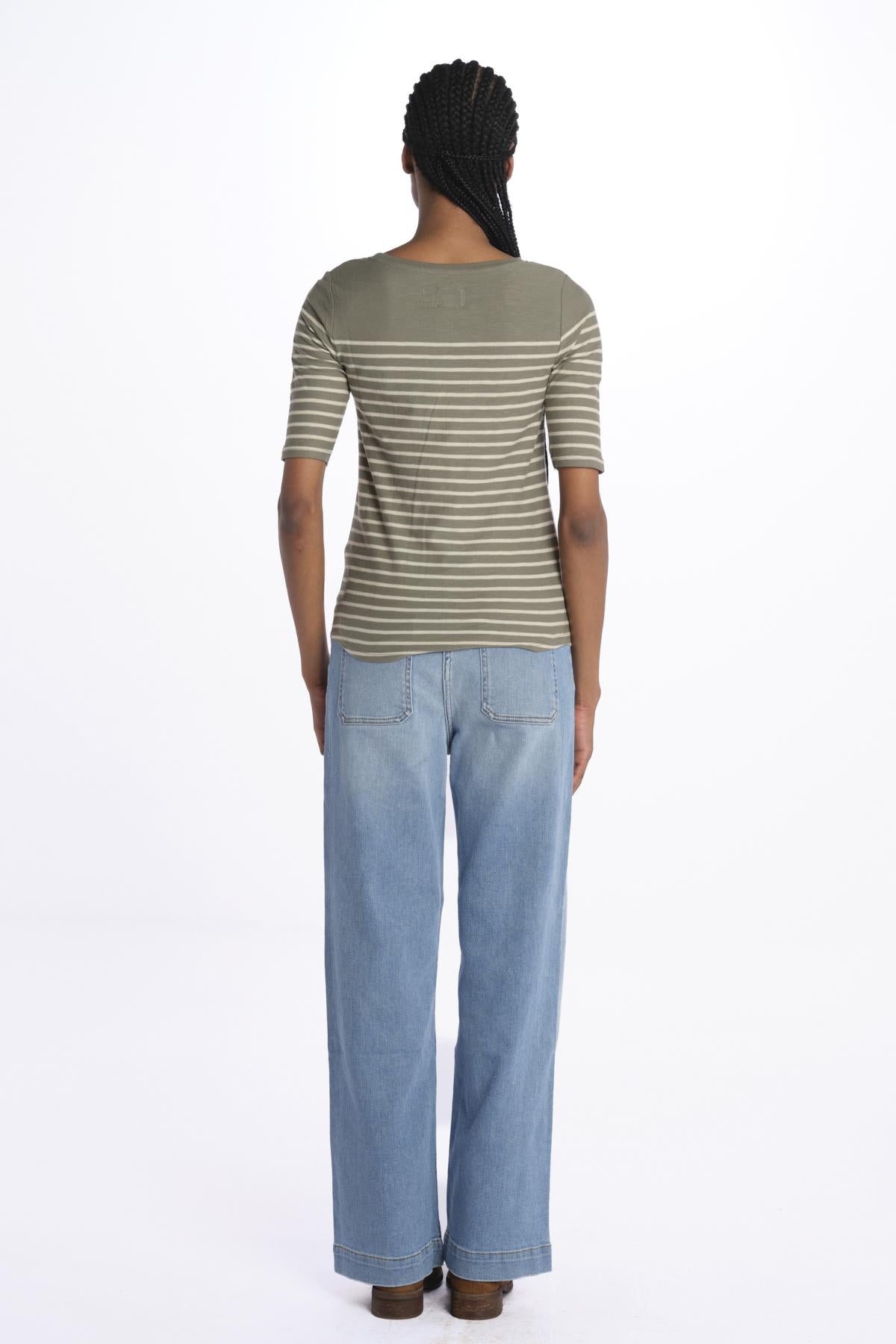 T-shirt MIAS manica 3/4 a righe MIAS51 T1546 STB bellerose