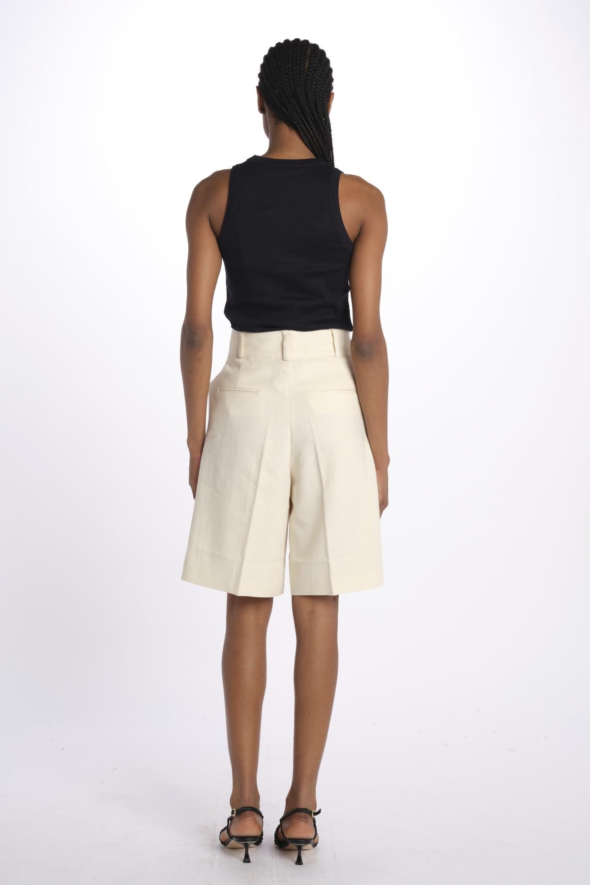 PEONY SUE short misto lino IO115171 WH014 ivy oak