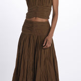 Top spallina+ paillettes CHERIZE TOP MILITARY scarlett poppies