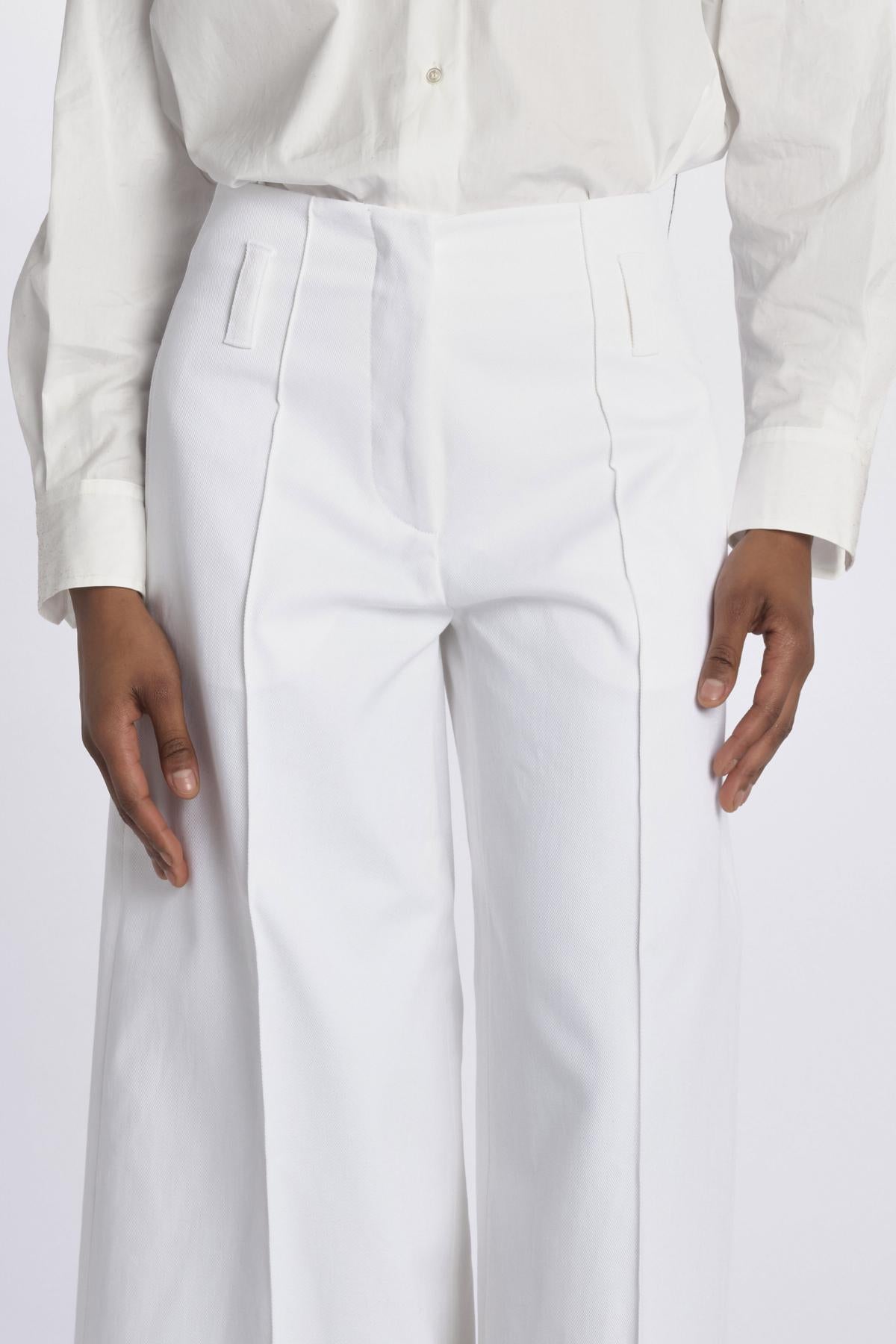 Pantalone ORIANA cropped nervature denim ORIANA540170 14 quelledue