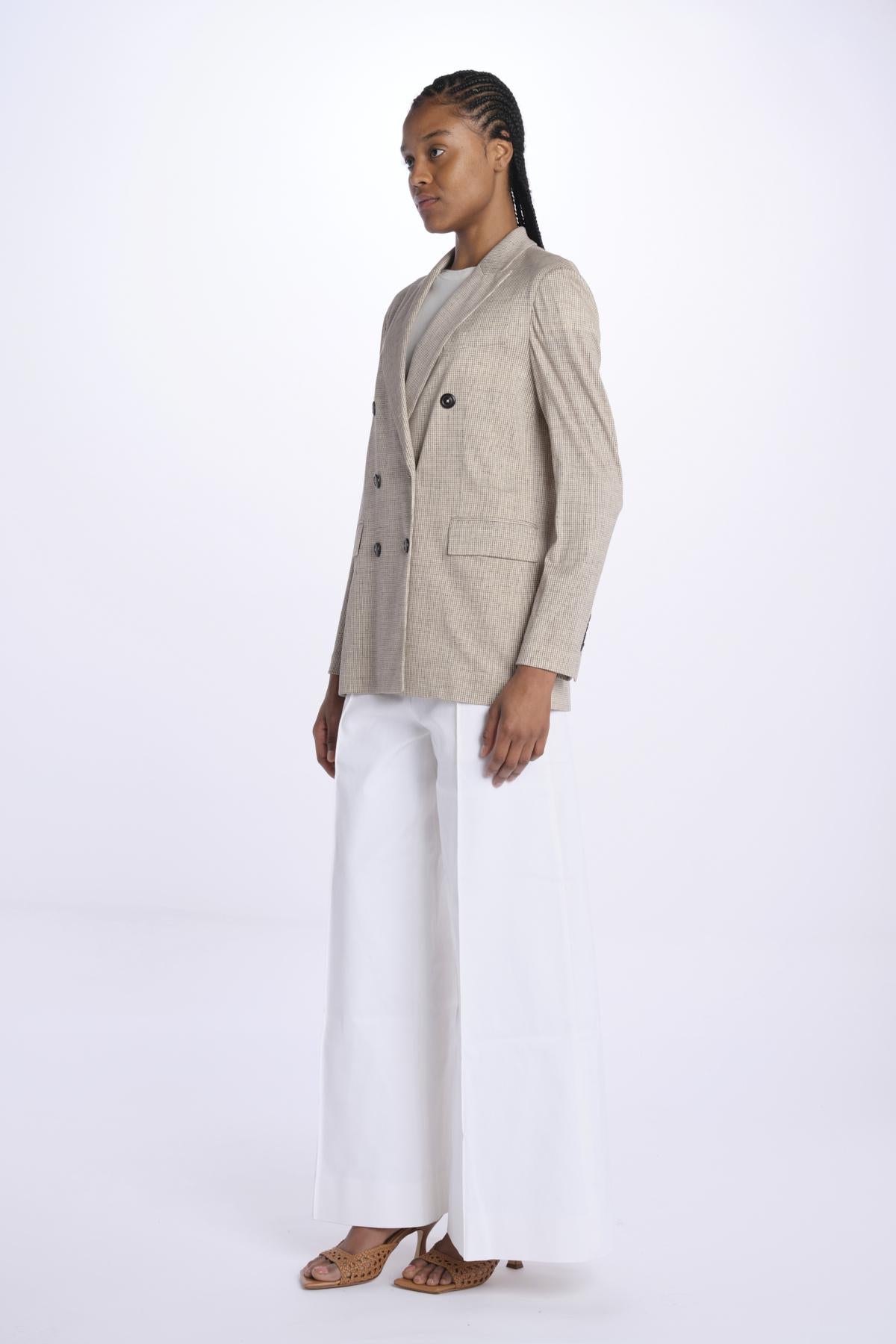 Doppio petto pied de poule 3453 BEIGE circolo 1901