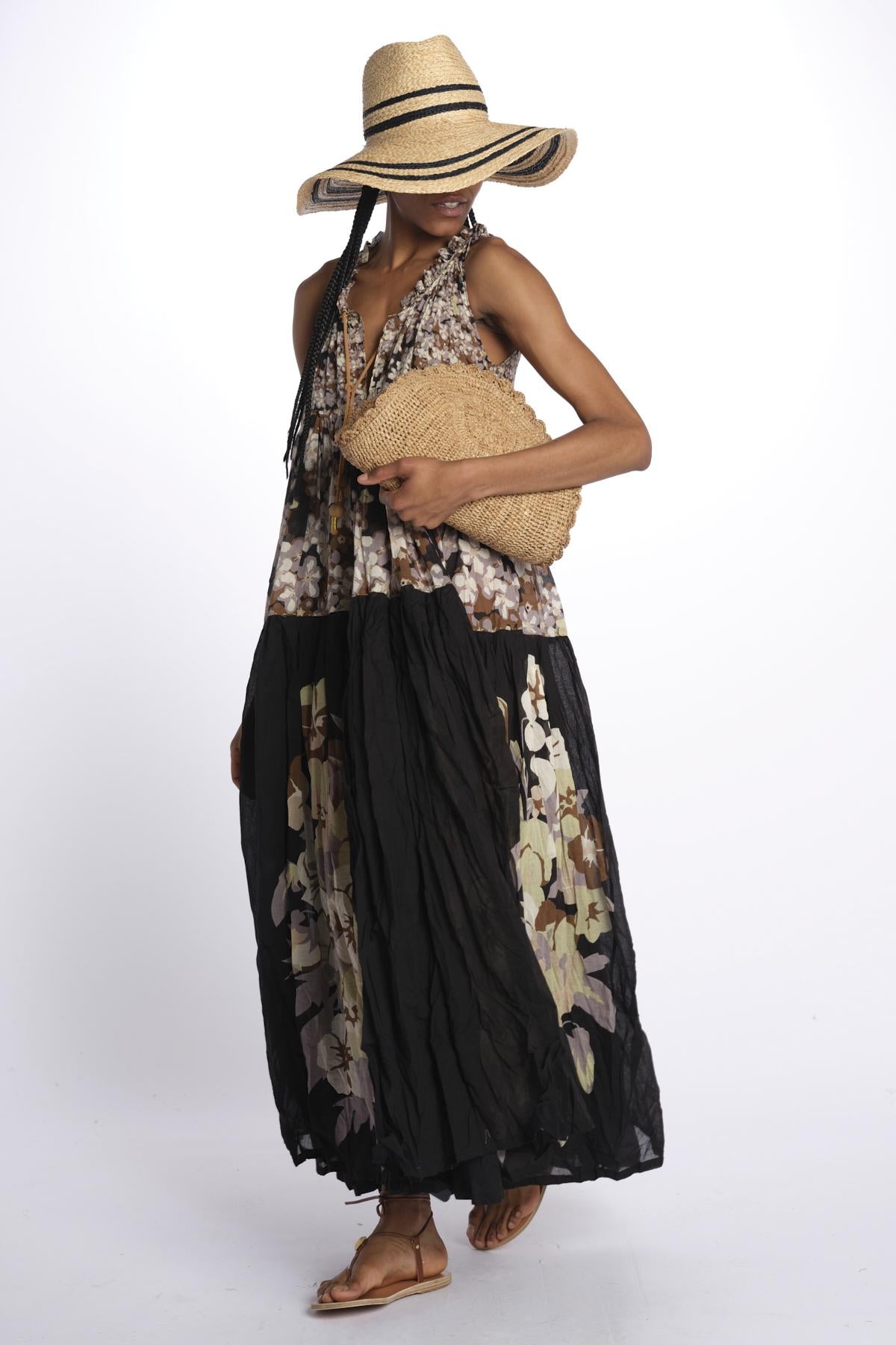 Abito s/m fiori Maxi Hippydress Sleeveless MHS FF4 BFF4 yvonne s.