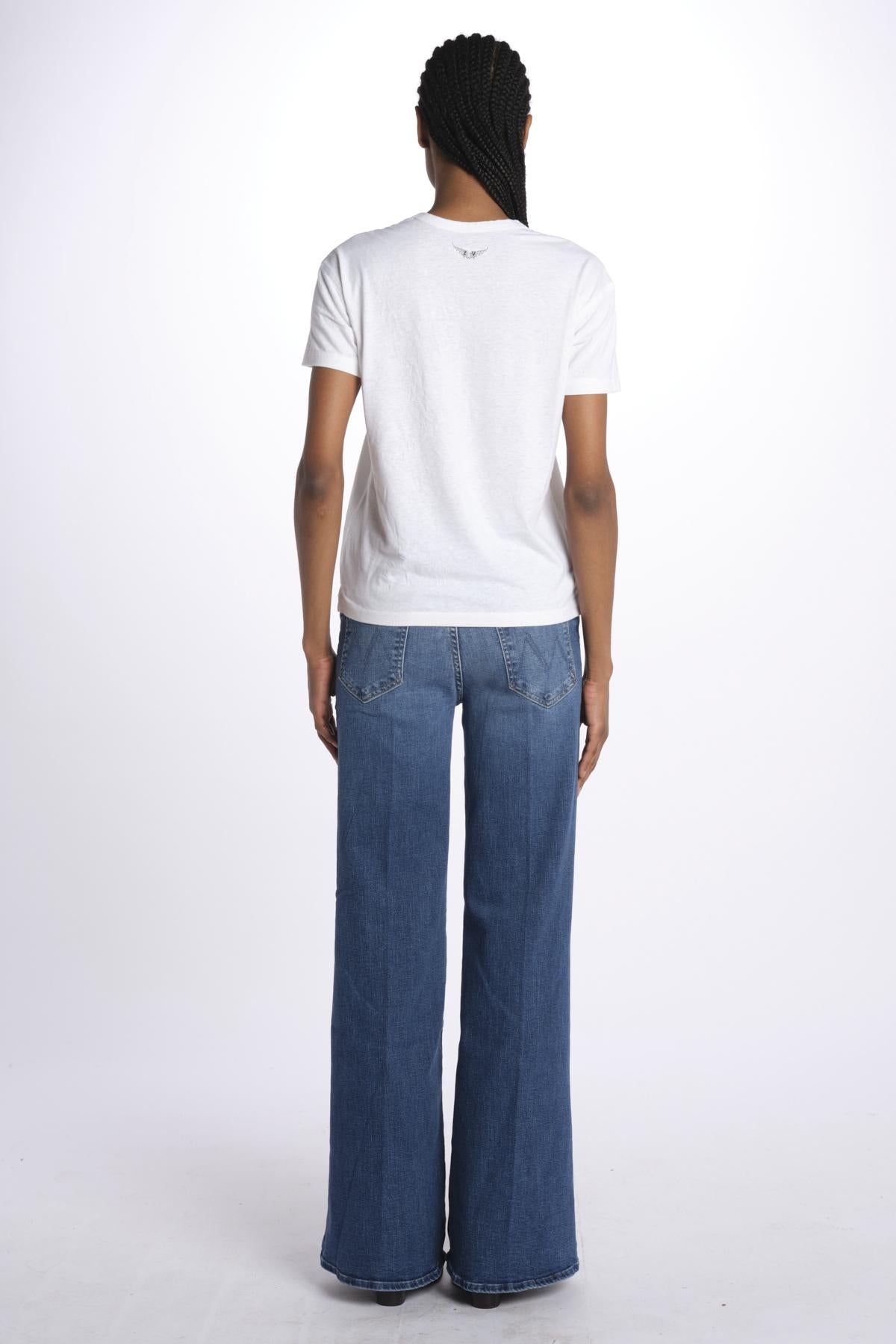 Marta v pcl wings strass JWTS02726 WHITE zadig & voltaire