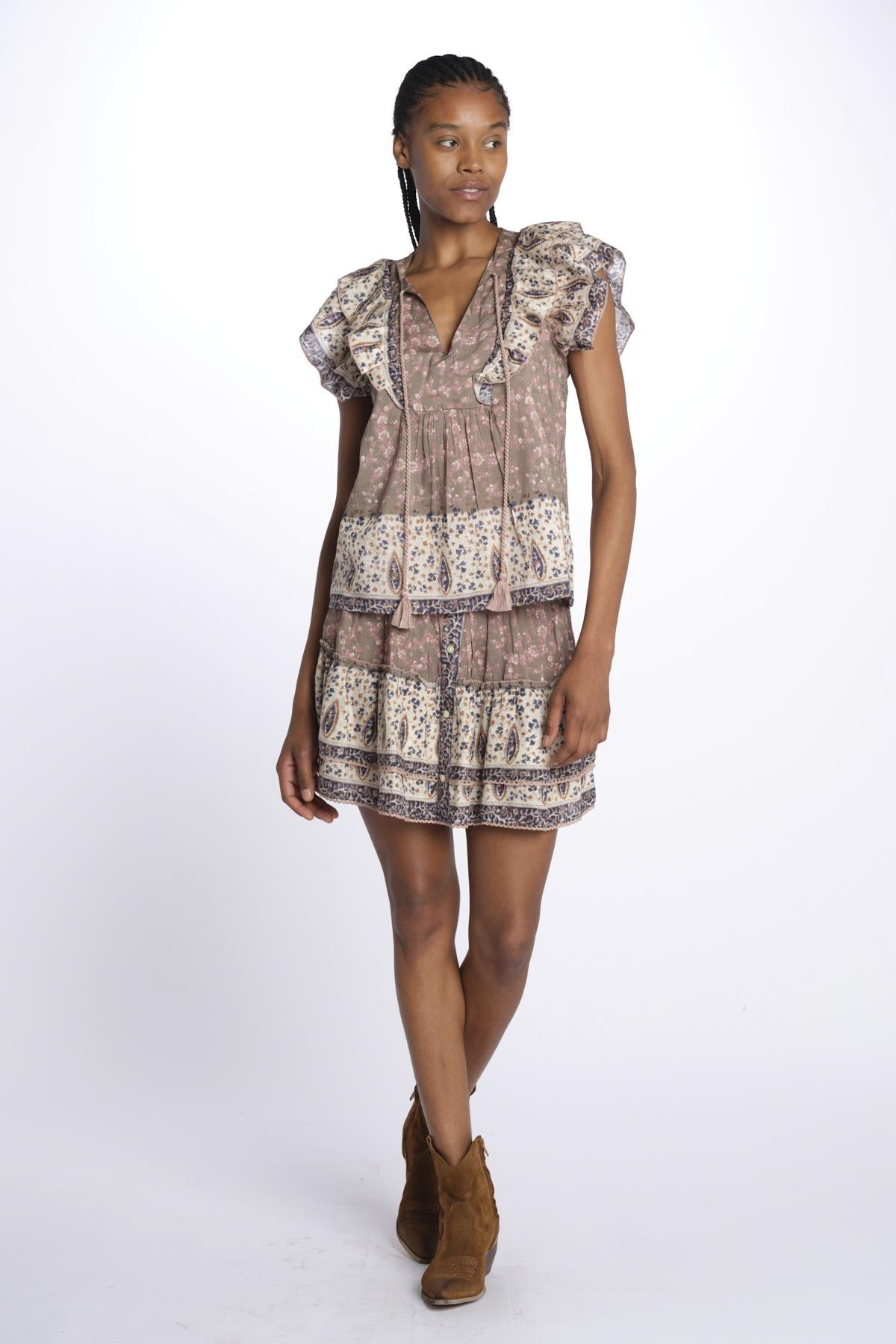 Top BANI stampato 643001 MULTI m.a.b.e.