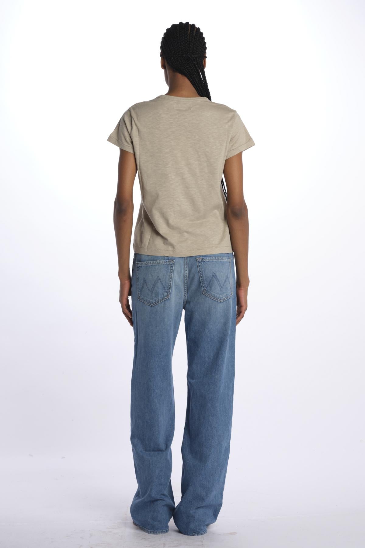 T-shirt girocollo m/c basic WSCT20 GREIGE merz b
