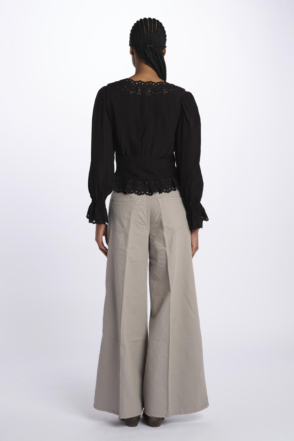 Camicia m/l scollo e bottoni DELICE NOIR999 vanessa bruno