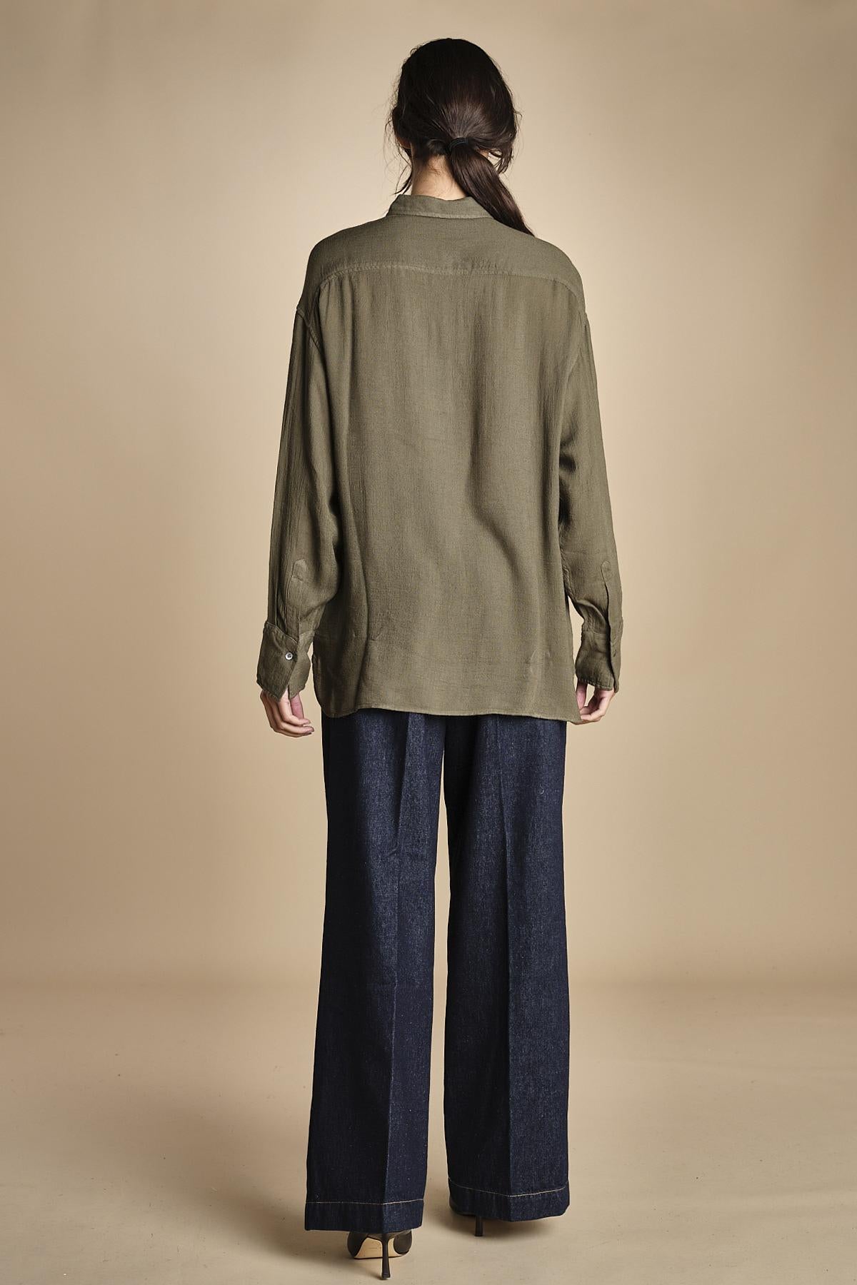 BAGGY camicia uomo voille lana DANY SILT true avenue