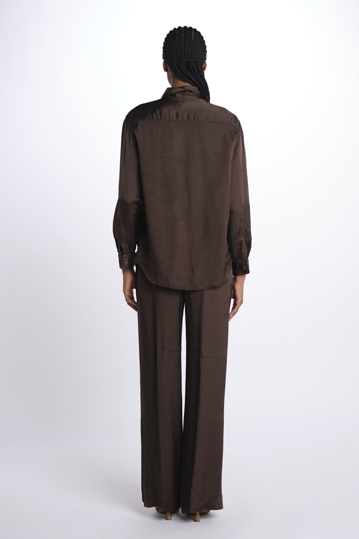 Camicia viscosa MOD.5489 CAFFE aspesi
