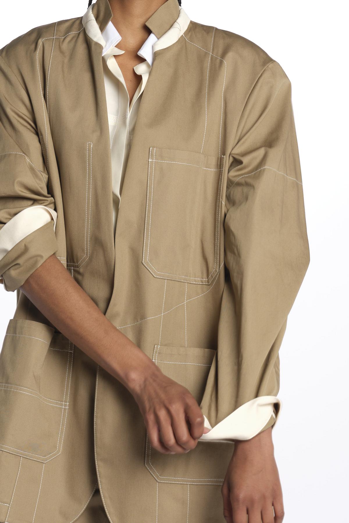 Giacca BIRKIN WORK BLAZER over 10315 070 KHAKI jejia