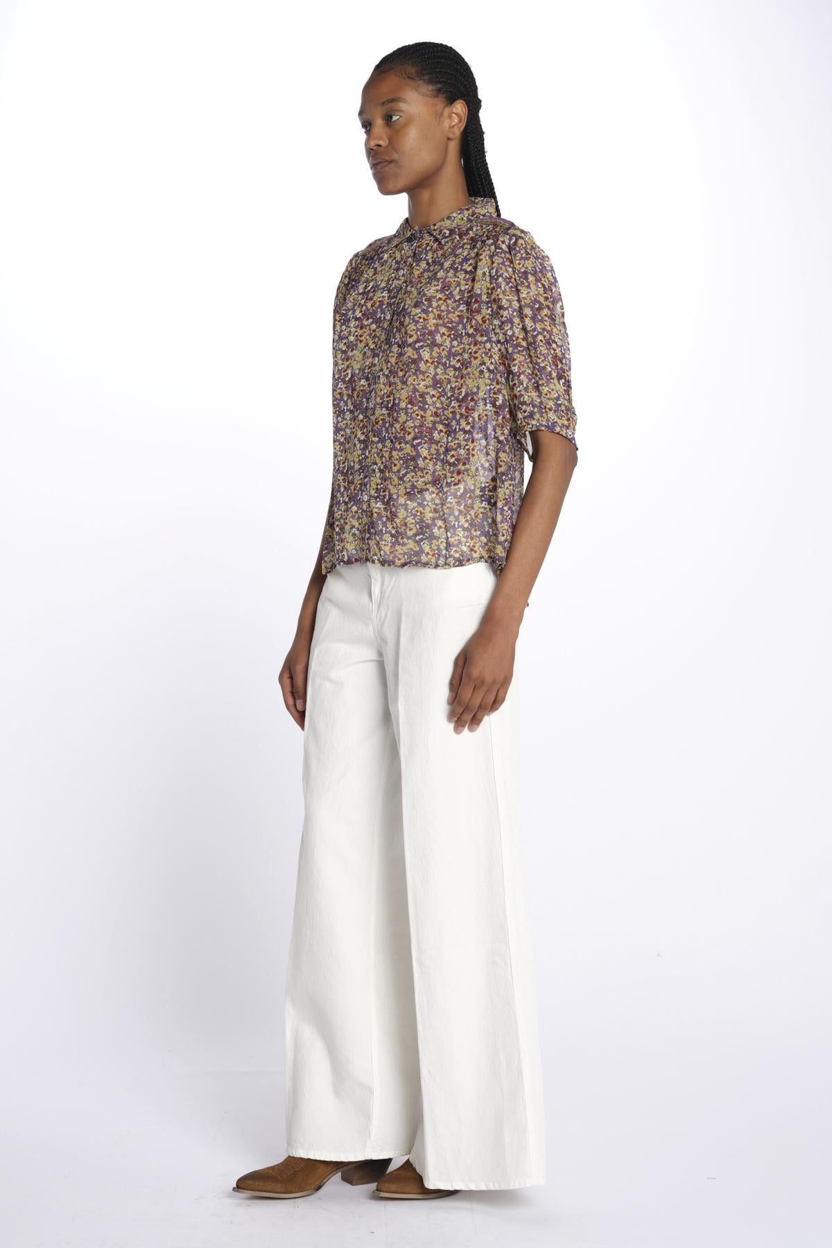 Camicia LARK fiorellini LARK VIOLET ba&sh