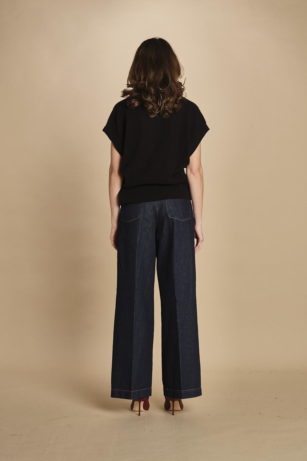 Polo gilet D2400890 NERO milaura