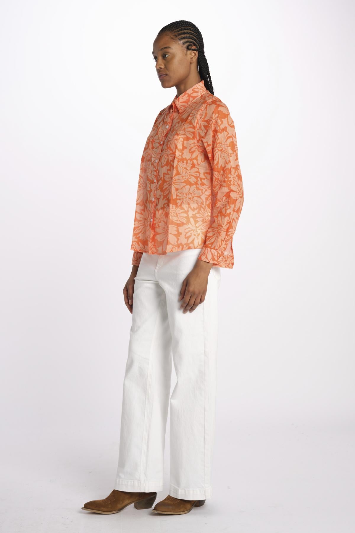 Camicia FLEUR SX7522 5GG14 terre rouge