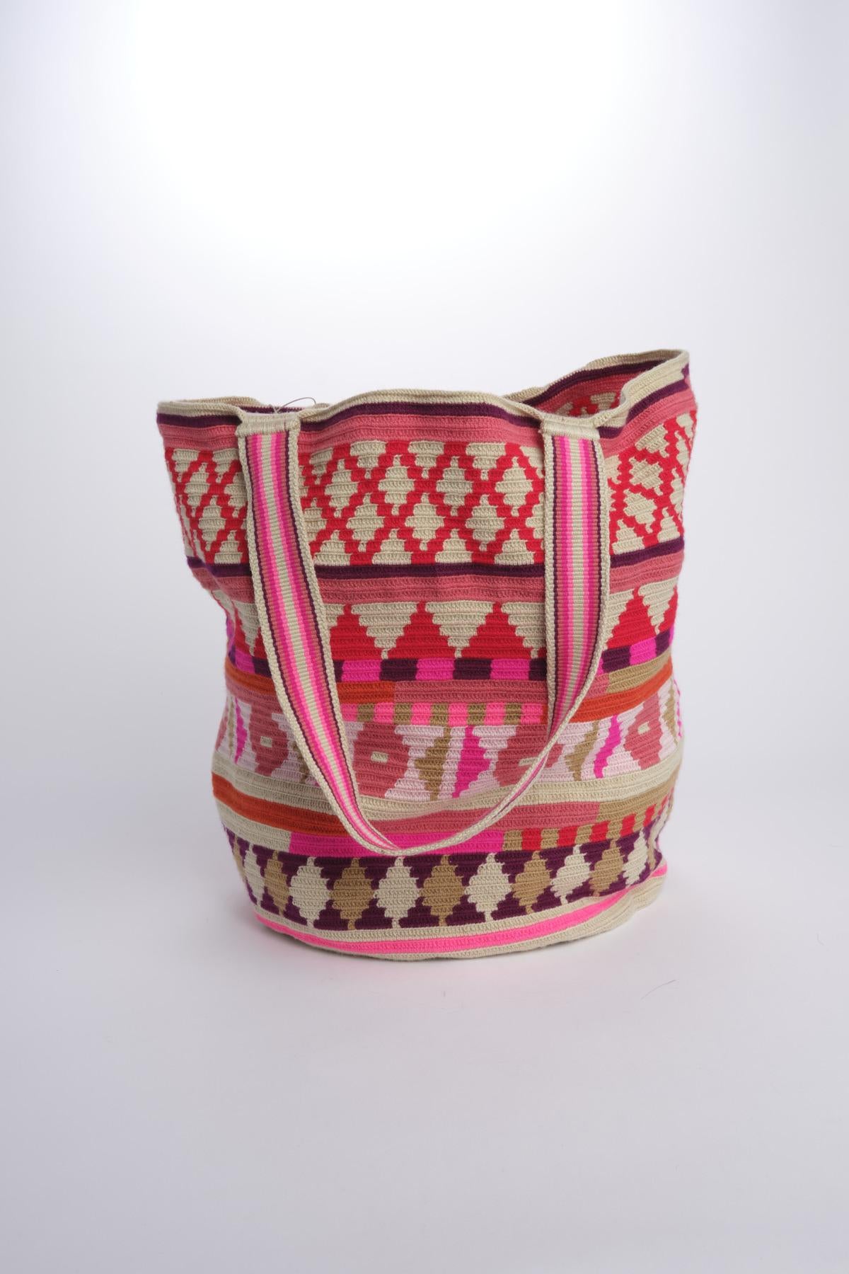 RAVEN shoppin bag G12W-0005-3090 PINK RED guanabana