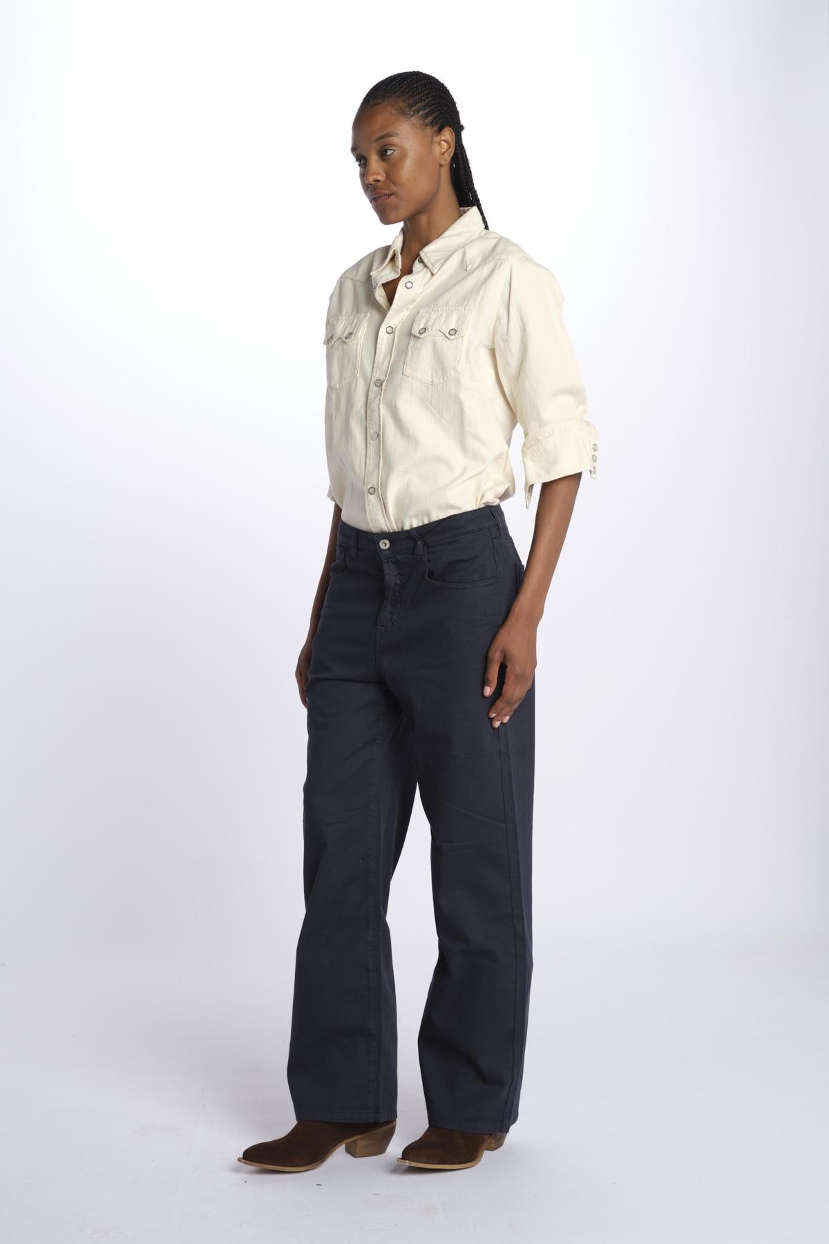 Denim ZELDA combo cropped ZELDA NAVY true avenue