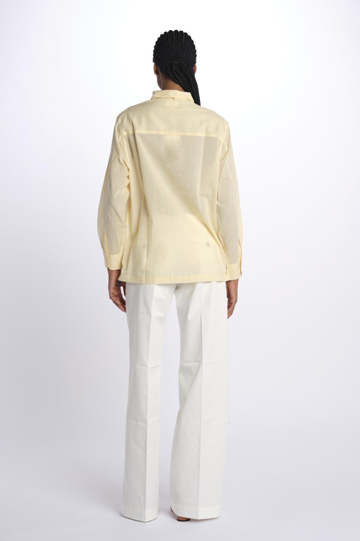 Camicia ANGELO con rouches ANGELO1TEE CREAM antik batik