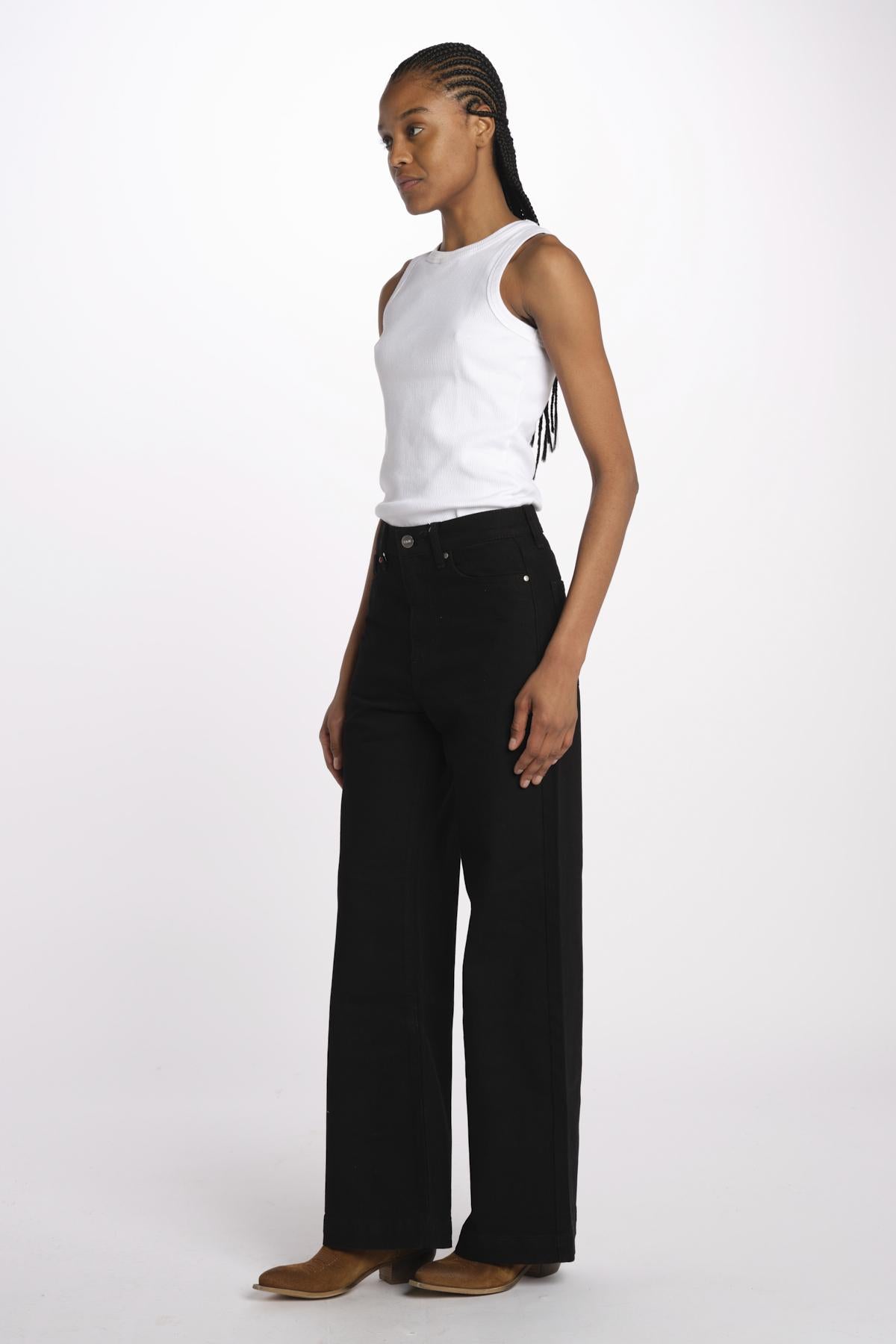 FLEURE denim flare fl 99 wf by fam. FLEURE BLACK fam
