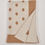Plaid pois 150x180 C2100414B CAMMELLOAVORIO milaura 