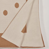 Plaid pois 150x180 C2100414B CAMMELLOAVORIO milaura 