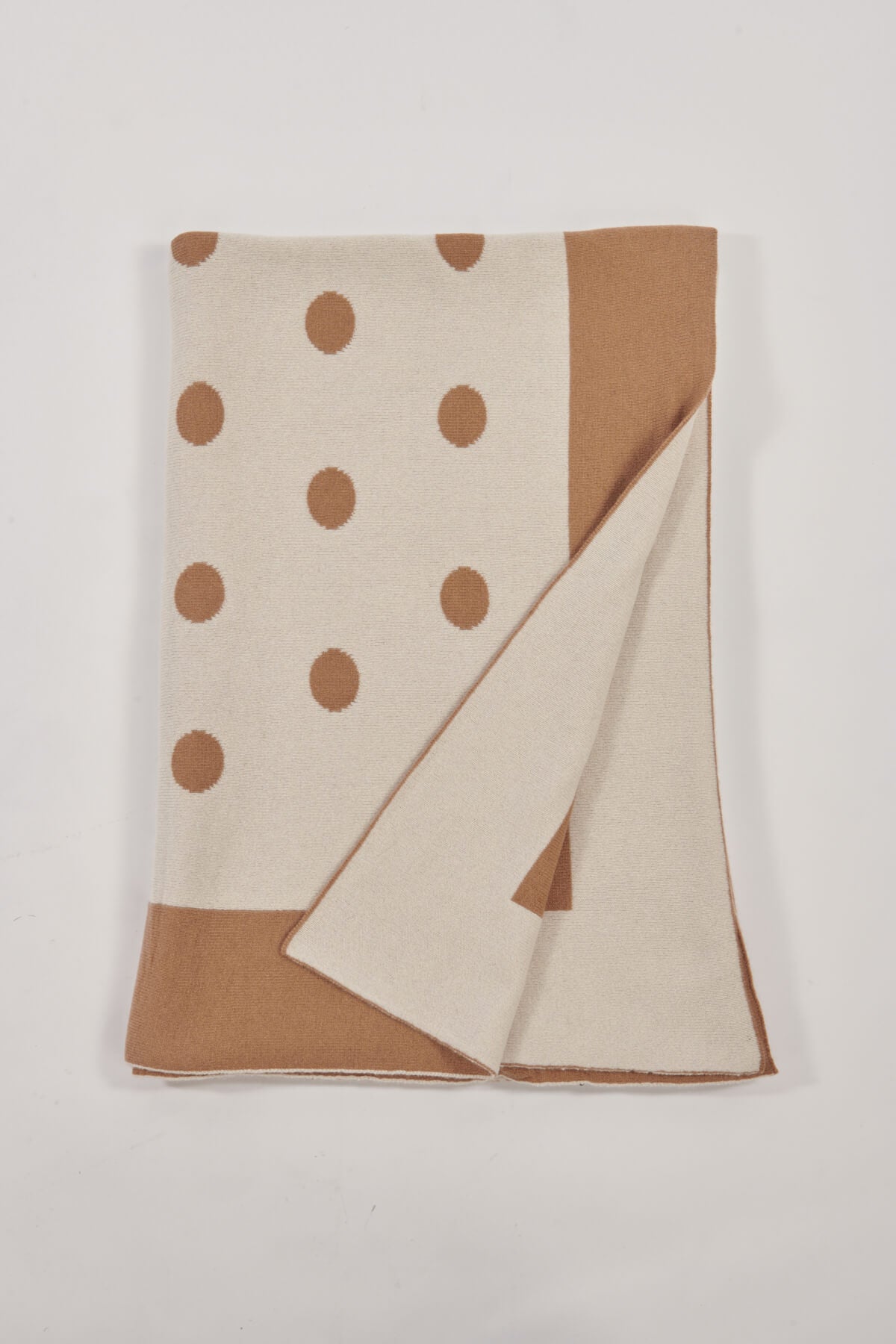 Plaid pois 150x180 C2100414B CAMMELLOAVORIO milaura 