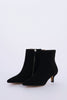 Suede ankle boot with 5cm stiletto heel