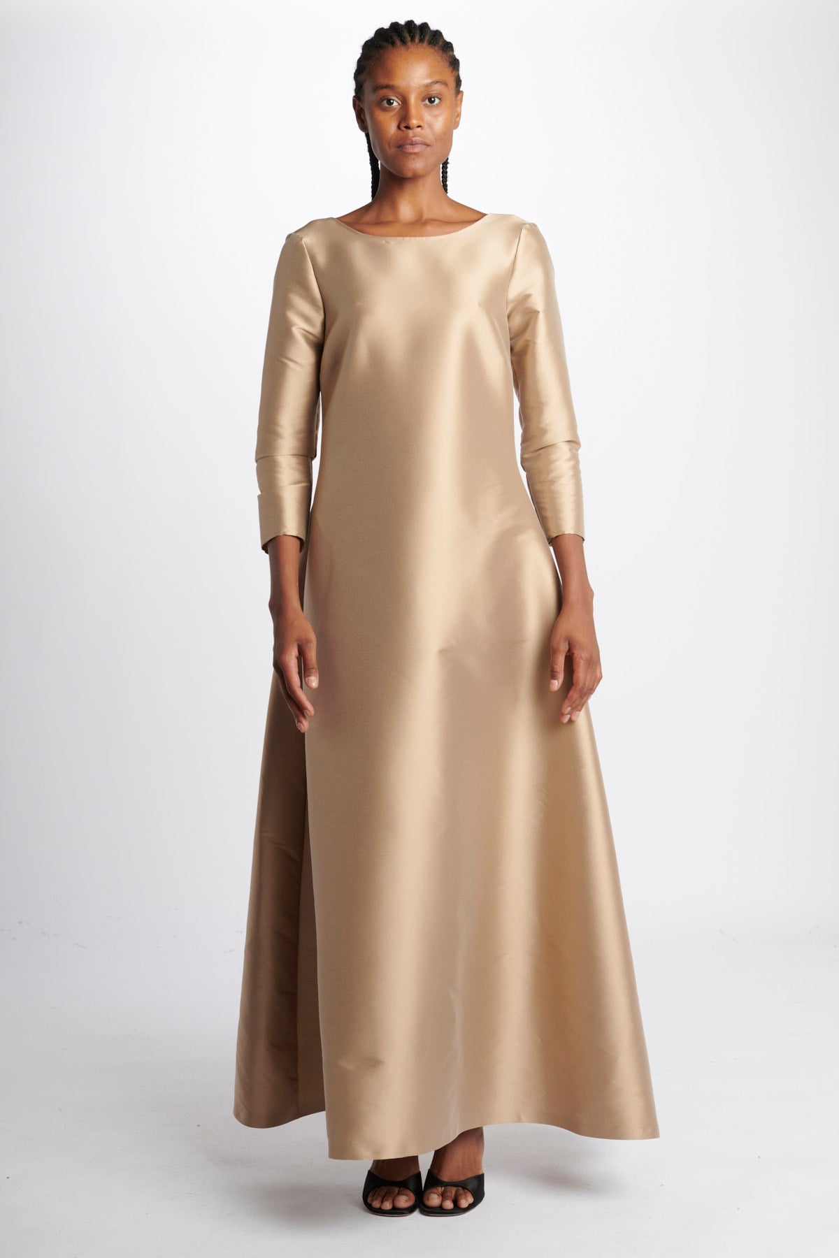 Abito lungo m/l svasato duchesse TV327 11001 co.go 