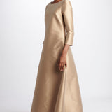 Abito lungo m/l svasato duchesse TV327 11001 co.go 