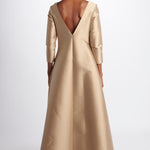 Abito lungo m/l svasato duchesse TV327 11001 co.go 